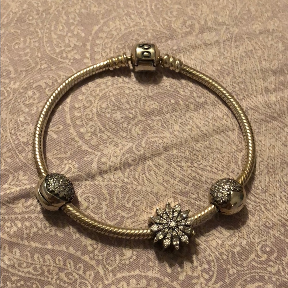 Pandora Bracelet set 7.1 with Pandora pink box